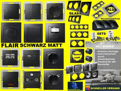 Flair schwarz schalterserie - flair,